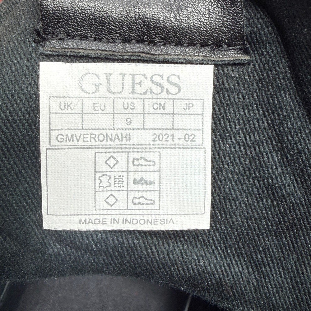 GUESS Verona High Top Sneakers Womens 9 Grey Black Monogram Logo Retro - Picture 6 of 13